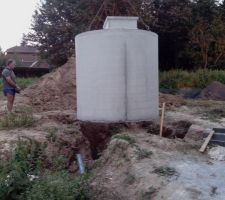 Installation d une cuve a béton de 10000litres