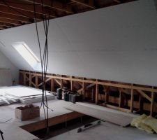 Debut placo 1er etage