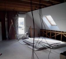 Debut placo 1er etage