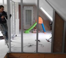 Debut placo 1er etage