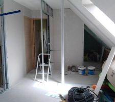 Debut placo 1er etage