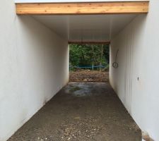 Garage avant pose de toit