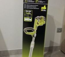 Coupe bordures électrique sans fils 1h30 d'autonomie