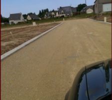 Notre terrain se situe a droite l&agrave; ou nous voyons la borne