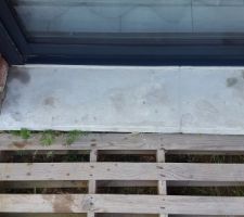 Seuil de baie vitr&eacute;e