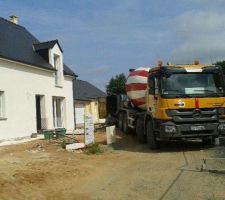 Bétonneuse pour coulage chappe