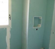 Placo maison (douche italienne)