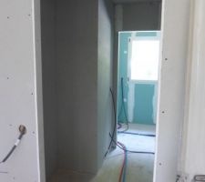 Placo maison (douche italienne)