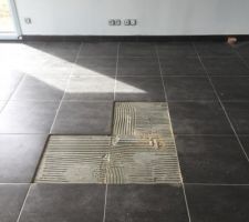 Carrelage à défaut retiré