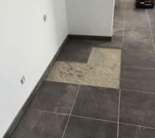 Carrelage à défaut retiré