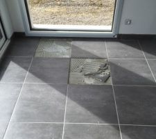 Carrelage à défaut retiré