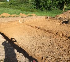 Les fondations sont creusées