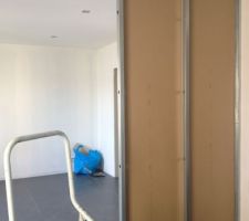 Pose cloison pour notre futur chambre