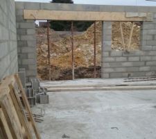 Baie vitr&eacute;e c&ocirc;t&eacute; salle &agrave; manger