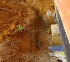 Terrassement pour coffret EDF définitif et rallongement réseau d'eau