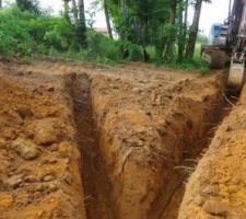 Terrassement pour coffret EDF définitif et rallongement réseau d'eau