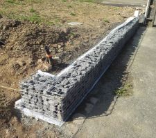 Muret gabions limite de propriété