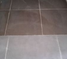 Jonction carrelage pièce a vivre et salle de bain