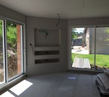 Réalisation d'un meuble tv en placo