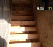 Coffrage de l'escalier