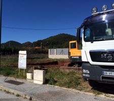 Décaissage et fouilles