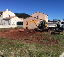 Décaissage et fouilles