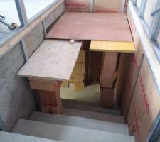 Placo cage d'escalier...