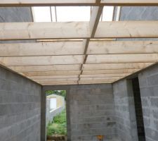 Solivage du garage pour aménager le dessus