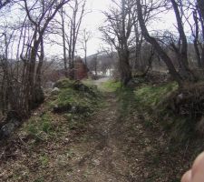 Arrivée chemin communal vue ouest