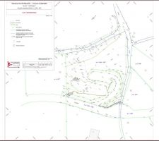 Plan topographique du terrain (quelques d&eacute;tails notamment l'acc&eacute;s au nord manquant)