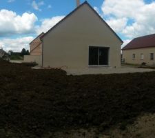 Terre végétale étalée