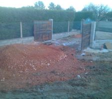 Tout venant pour chemin d'accès