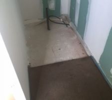 Chappe SDB avec réservation receveur douche à l'italienne