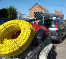 Arrivée avec les fourreaux