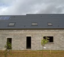 Panneaux photovoltaïques enfin posé et toiture terminée.