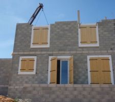 Installation des blocs "modénature, fenêtre, volets"