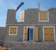 Installation des blocs "modénature, fenêtre, volets"