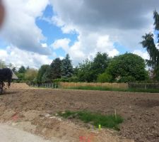 Vue de notre terrain