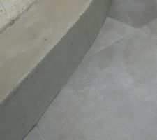 Ragr&eacute;age des marches arrondies pour le b&eacute;ton cir&eacute;