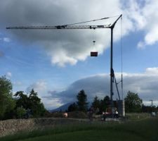 Installation de la grue