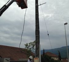 Installation coffret de chantier