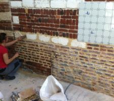 Joints briques cuisine