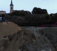 Vu du terrain en travaux