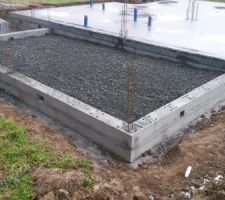 Gravier de propreté pour la dalle du garage