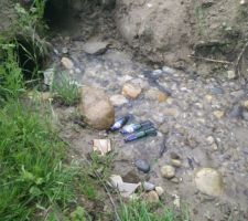 Le ruisseau pour mettre les bibines au frais :D
