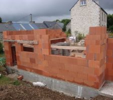 Vue du garage et de la cuisine