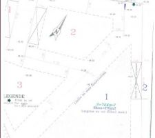 Plan de notre terrain (N°1-744m²)