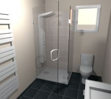 Vue 3D salle de bain