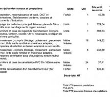 Devis Lyonnaise assainissement