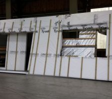 Montage en usine du mur sud ouest